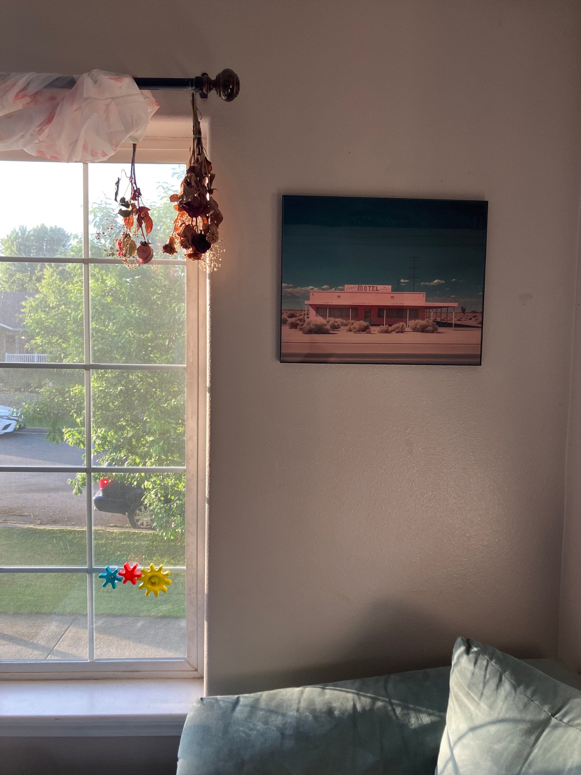 Roadside Remains #3 of 7 - The Motel, Desert Landscape Art, Southwestern Decor, Western Wall Art, Vintage Retro Art Print, Boho Eclectic