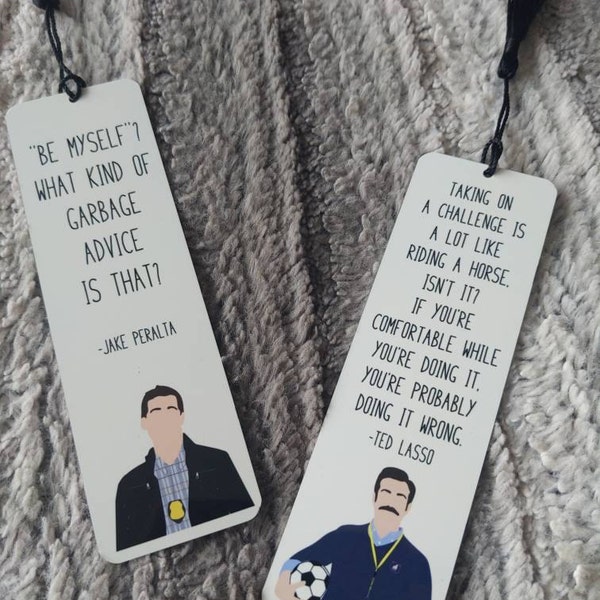 Custom Character Bookmark | Your Favourite Character Quote | Fully ...