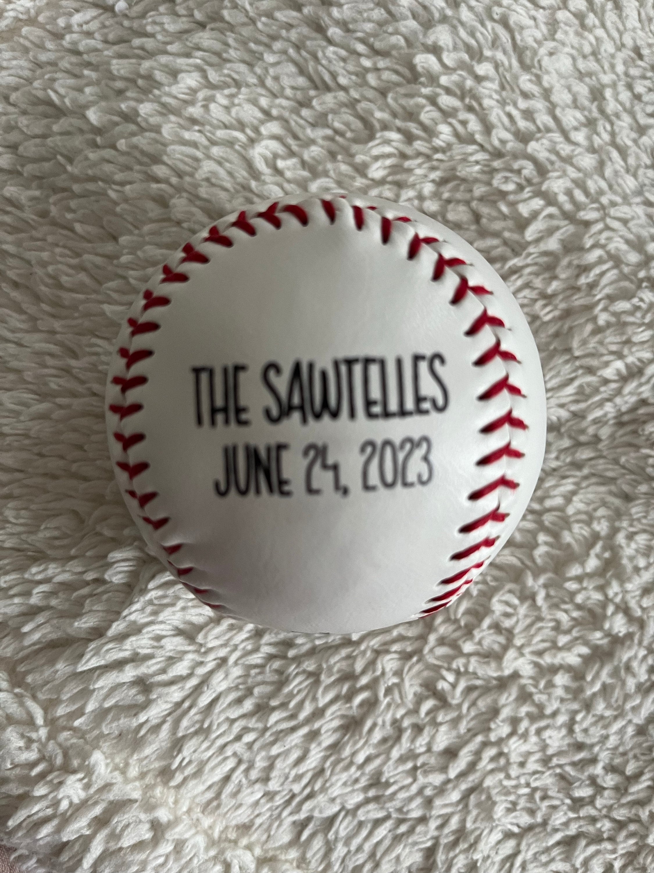 Custom Baseball Ball | Fathers Day Gifts | Baseball Gifts | Custom Photo Baseball | Wedding Gifts | Groomsmen Gifts | Father of the Bride