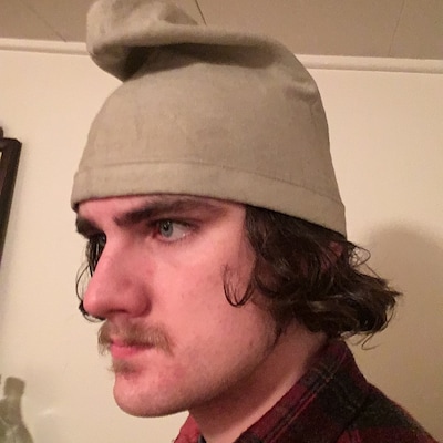 Phrygian Cap French Revolutionary Hat in Red Linen, Olive Green Hemp ...