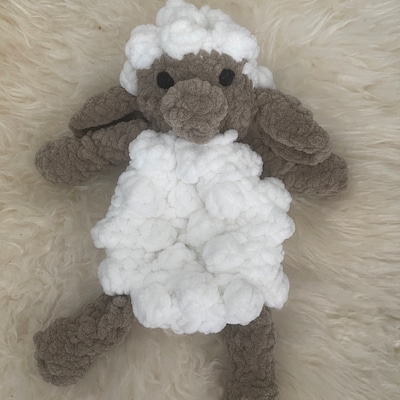 Pattern: Lolo the Lamb Snuggler, Crochet Lamb, Crochet Pattern Animal ...