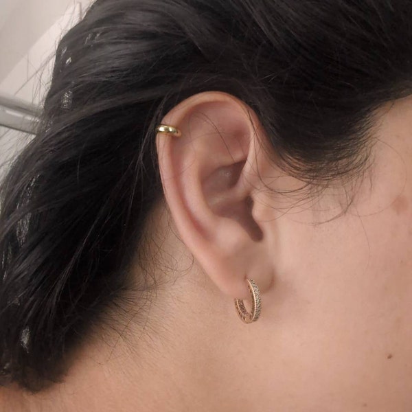 Tiny Teardrop Emerald Threadless Flat Back Earrings, 20,18,16ga, 510mm Unisex,