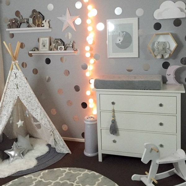 Moon and Stars Nursery Print, Bunny Nursery Printable, Baby Wall Art ...