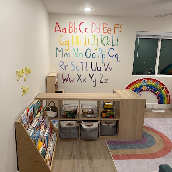 Rainbow Uppercase Letters - Fabric Wall Decal - Color Story - Mej Mej ...