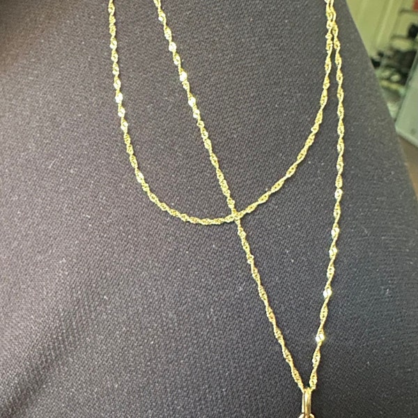 Chaîne En Argent Massif Maille Torsadée - Longueur 45.5 Cm - Poids 3.90 G - Collier Multi-rang Occasion