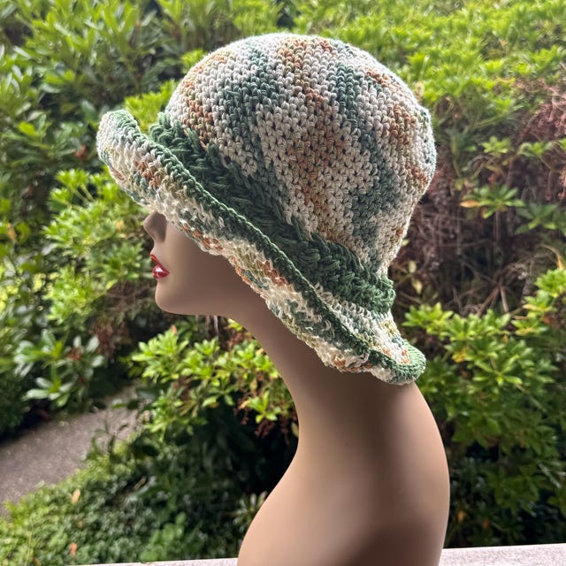 A customer's finished Wheatfield Sun Hat Crochet Pattern