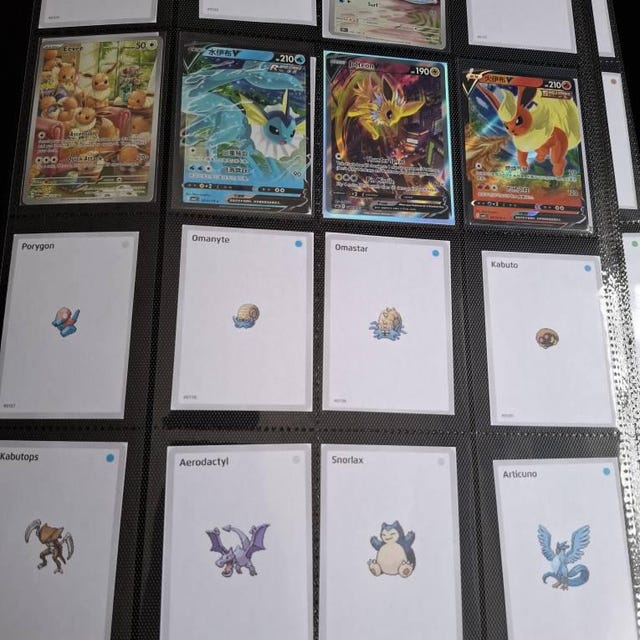 ポケモン全国図鑑カード Gen1Collector ポケモンプレースホルダーカード 全国図鑑バインダー