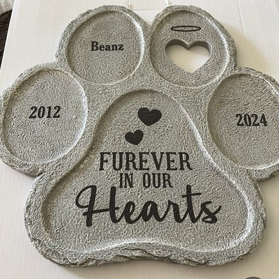 Paw Prints On My Heart - Memorial Personalized Custom Heart Glass Ornament - Sympathy Gift, Christmas Gift For Pet Owners, Pet Lovers
