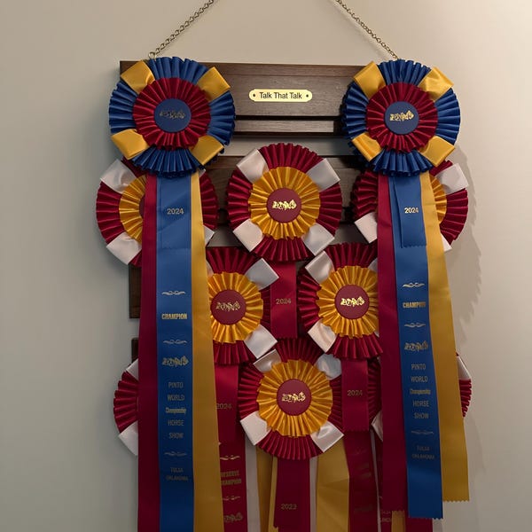 Wood Award Ribbon Rack With Custom Nameplate - Etsy