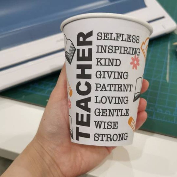 6 Sizes Paper Cup Wrapper Template, Bundle Cup Wrapper Template, Paper ...