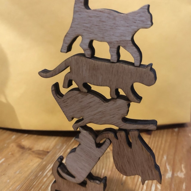 Puppy Pile-up Dog Lover Gift. Bag of Twelve Miniature Wooden Dogs 