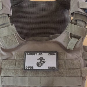 Airborne Flak Plate Carrier Name Tape