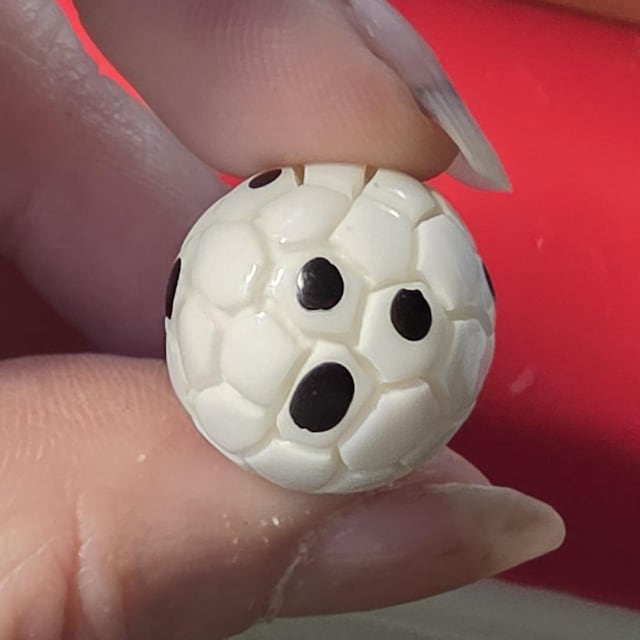 ミニチュアサッカーボール、ドールハウスチームスポーツ（1:12スケール