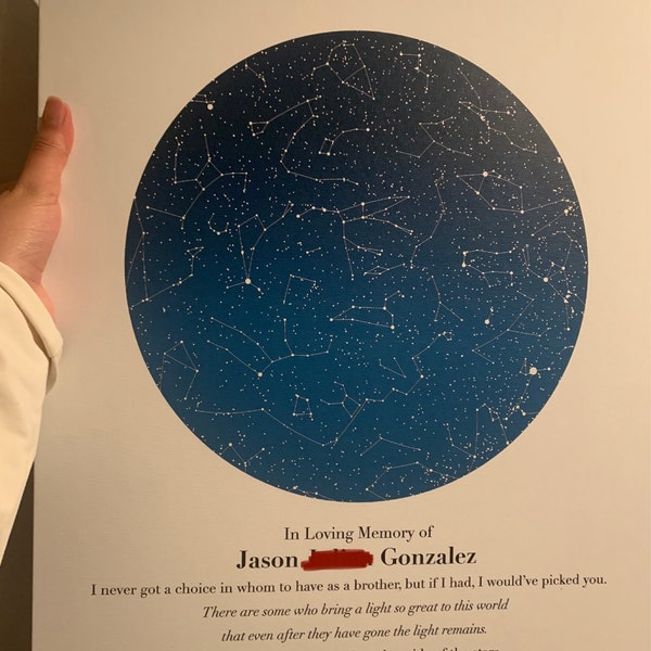 DIGITAL DOWNLOAD - Custom Star Map, Constellation Chart, Map of the ...