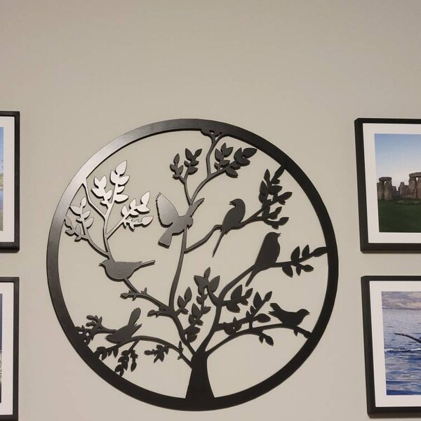 Birds on Branch Wall Art | Bird Branch Home Decor | Birds Wall Decor ...