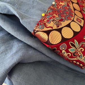100% Washed linen Fabric by the yard Softened European flax Linen Natural fabric for dressmaking by meter  OEKO-Tex certified Flax fabric