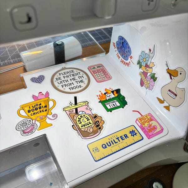 Am I the Drama Sticker, Bobbin Sticker, Funny Quilt Sewing Stickers ...