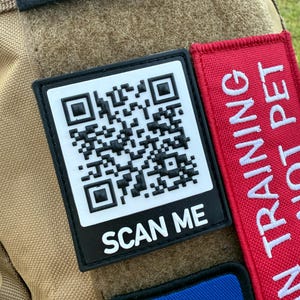 Rick Roll QR Code Meme Funny PVC Morale Patch