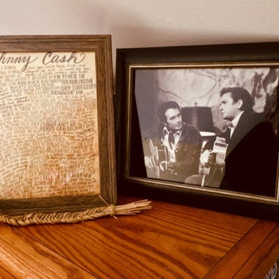 Johnny Cash Lyrics and Quotes 8x10 Handdrawn and Handlettered Print on ...