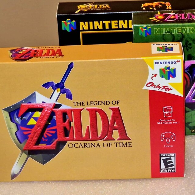 ゼルダの伝説 時のオカリナ N64 箱とマニュアル - USA版 - Etsy 日本