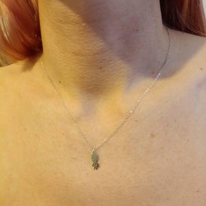 Customer photo, Upside Down Pineapple Necklace