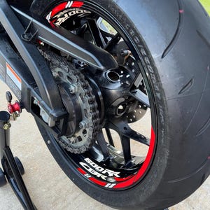 MOTORCYCLE RIM "17 STRIPES WHEEL DECALS STICKERS FOR SUZUKI - Foto 9