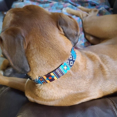 Personalized Dog Collar Pattern Aztec Dog Collar Engraved - Etsy