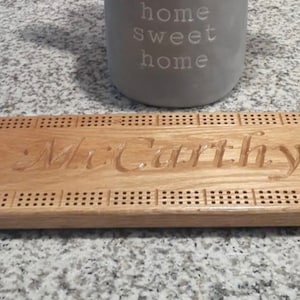 NASCAR Cribbage Board Made From White Ash
