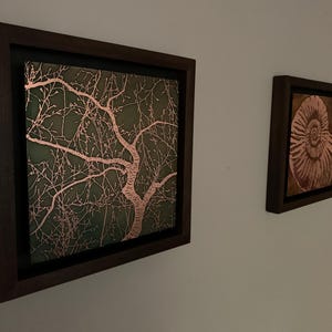 Copper Art, Etched Copper Japanese Cherry Tree, 8.5