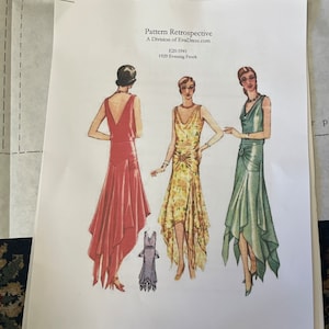 1929 evening dresses 1929 Evening Frock E20-5941 – EvaDress Patterns main image 1