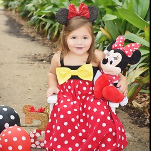 Minnie Mouse Dress Minnie Dress Baby Girls Dress Little - Etsy