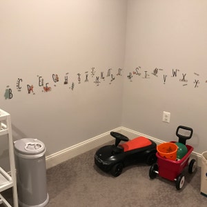 Woodland Animal Alphabet Wall Sticker Decal | Educational Wall Stickers ...