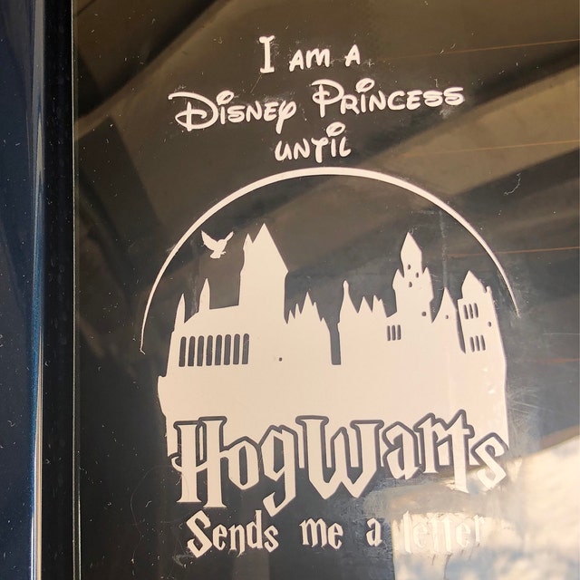 Princess Until - Hogwarts Sends Decal a Etsy Disney Letter Me