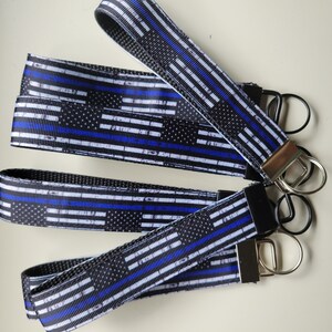 Thin Blue Line Police Support Print Grosgrain Ribbon 5/8 1 - Etsy