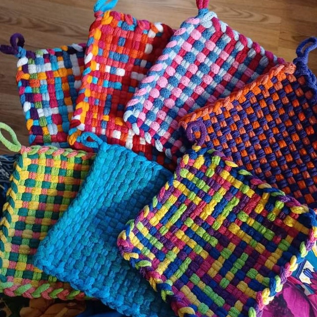 7 Pot Holder Weaving Loom Kit – POPGOO