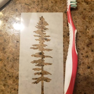 Tall Fir Tree Stencil Tree Stencil, Fir Tree, Large Tree Stencils ...