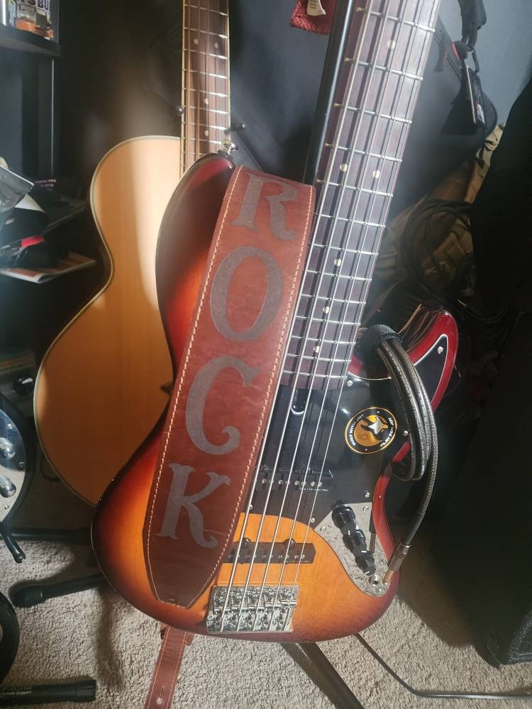 Guitar Strap, Personalized guitar strap, Father&#39;s Day, Anniversary gift, Leather strap, Gift for him, Graduation Gift, Accessories for Men