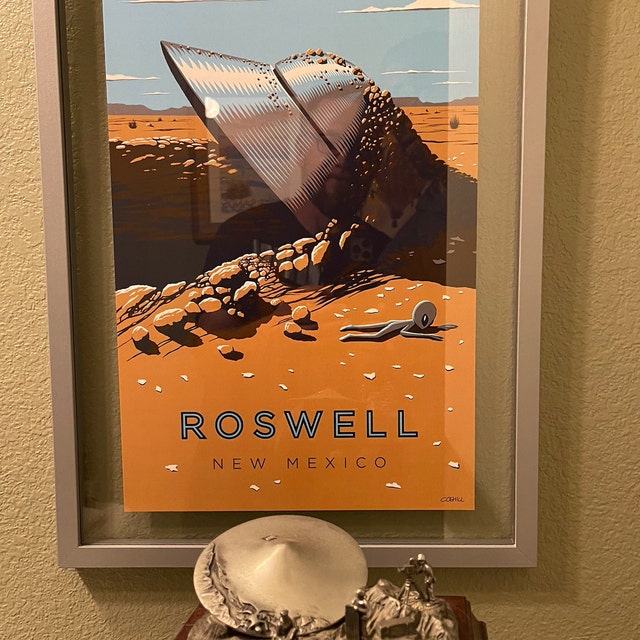 Roswell, New Mexico UFO Crash Travel Poster 11x17 Art Print - Etsy