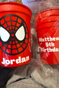 Spiderman Party Cups - 16oz Stadium Cups