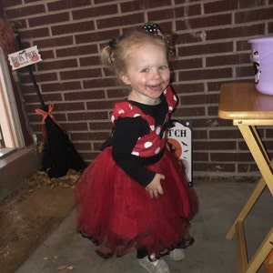 Red MINNIE MOUSE Dress, Minnie Mouse TUTU Dress, Minnie Mouse Party ...