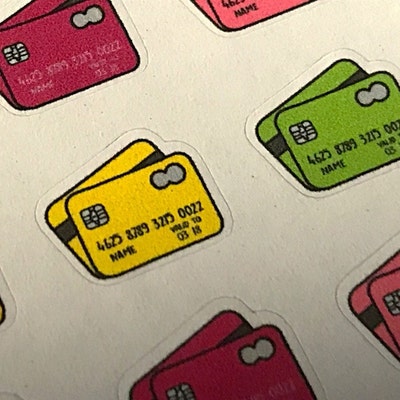 88 Credit Card Planner Stickers for Erin Condren Life Planner - Etsy