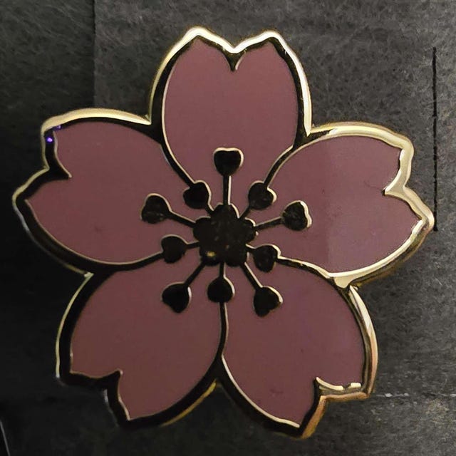 Mini Sakura Cherry Blossom Enamel Pin - Etsy