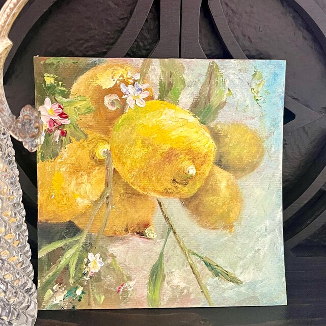 水彩画 原画 ラベンダーとワンピース 煌花』F25 H803×W652mm 水彩紙、水彩、ペン 普段のような花や