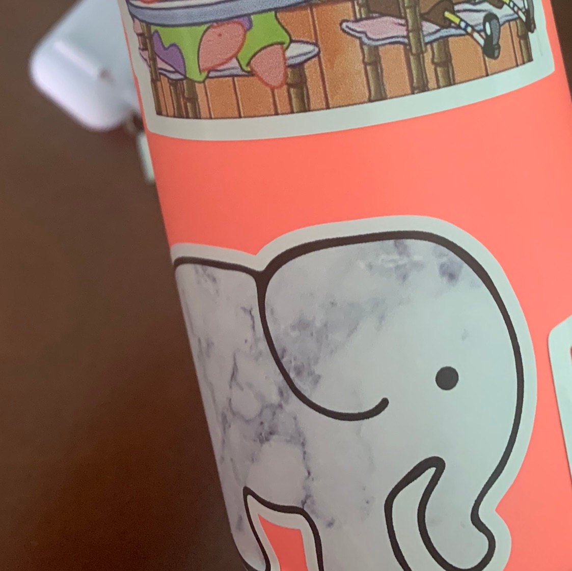 Marble Elephant Sticker