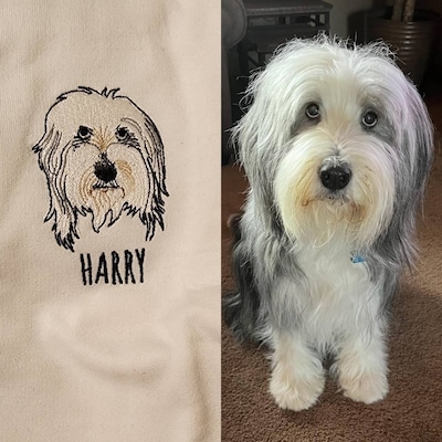 NAZENTI Custom Dog Sweatshirt - Line Art Design From Photo, Dog Mom Shirt For Women, Lover Gift At Women's Clothing Store