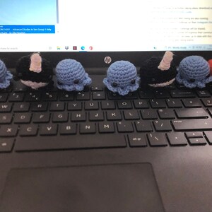Little Tiny Cute Crochet Narwhales Stuffies Keychain Gift | Etsy UK