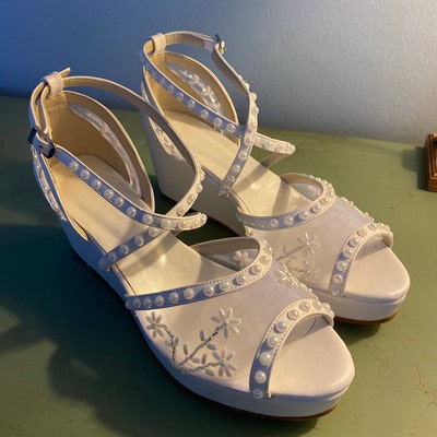 embellished low heels
