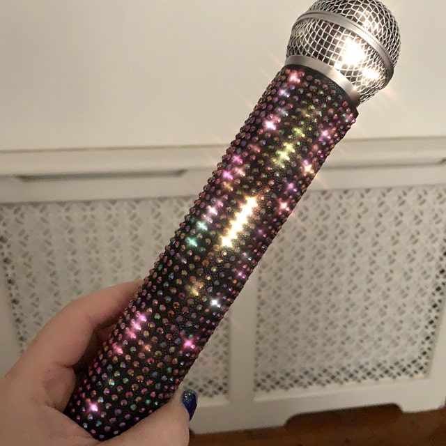Microphone Sleeve, Hardwire 2 Color, Rhinestone Bling Customized, By  Blingcons 