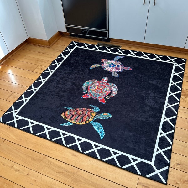 Tortoise Turtle Non-slip Washable Kitchen Rug Mat - Etsy