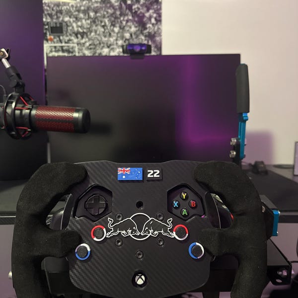 Logitech G920 Add Logitech G29 G923 G920 F1 Add on Steering Wheel 3D Printed Personalized ...